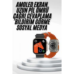 Mey İthalat® Yeni Nesil Akıllı Saat Müzik Dinleme Bildirim Görme Sesli Asistan Desteği