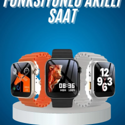 Mey İthalat® Yeni Nesil Akıllı Saat Müzik Dinleme Bildirim Görme Sesli Asistan Desteği