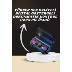 Mey İthalat® Yeni Nesil Akıllı Saat ve Bluetooth Kulaklık Kampanyası Dijital Göstergeli Powerbankli