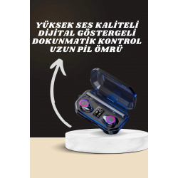 Mey İthalat® Yeni Nesil Akıllı Saat ve Bluetooth Kulaklık Kampanyası Dijital Göstergeli Powerbankli