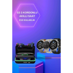 Mey İthalat® Yeni Nesil Akıllı Saat Ve Bluetooth Kulaklık Titreşim Bildirimleri Uyku Takibi