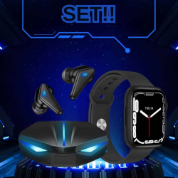 Mey İthalat® Yeni Nesil Akıllı Saat ve Kablosuz Kulaklık Kampanyası İkili Set Bluetooth Bağlantılı