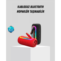 Mey İthalat® Yeni Nesil Bluetooth 5.1 Hoparlör – Güçlü Ses, Hızlı Bağlantı, Uzun Pil Ömrü