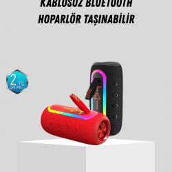 Mey İthalat® Yeni Nesil Bluetooth 5.1 Hoparlör – Güçlü Ses, Hızlı Bağlantı, Uzun Pil Ömrü