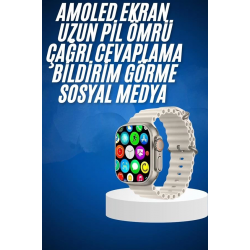 Mey İthalat® Yeni Nesil Bluetooth Bağlantılı Akıllı Saat Sosyal Medya Girişli Uyku Takibi