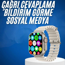 Mey İthalat® Yeni Nesil Bluetooth Bağlantılı Akıllı Saat Sosyal Medya Girişli Uyku Takibi