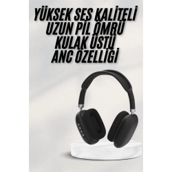 Mey İthalat® Yeni Nesil Bluetooth Kulaklık Kulak Üstü ANC Özelliği Yüksek Ses Kaliteli