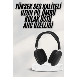 Mey İthalat® Yeni Nesil Bluetooth Kulaklık Kulak Üstü ANC Özelliği Yüksek Ses Kaliteli