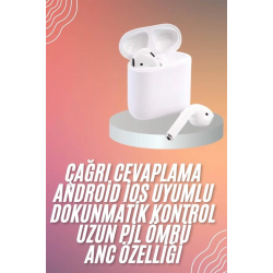 Mey İthalat® Yeni Nesil Dokunmatik Kontrol Çağrı Cevaplayabilen Kablosuz Bluetooth Kulaklık