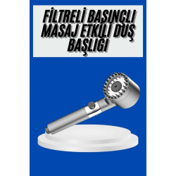 Mey İthalat® Yeni Nesil Duş Başlığı Paslanmaz Çelik Masaj Etkili Ergonomik Tasarım Su Basınçlı