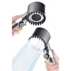 Mey İthalat® Yeni Nesil Duş Başlığı Paslanmaz Çelik Masaj Etkili Ergonomik Tasarım Su Basınçlı