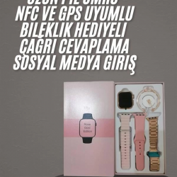 Mey İthalat® Yeni Nesil Kadın Akıllı Saat Rose Gold Android ve İos Uyumlu
