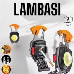 Mey İthalat® yeni nesil Kamp Feneri Çok Fonksiyonlu Fener Anahtarlık Usb Çakmaklı Cam Kırıcı Kemer Kesici Açacak