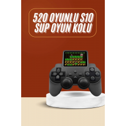 Mey İthalat® Yeni Nesil Mini Atari 520 Retro Oyunlu S10 El Atarisi Video Oyun Konsolu