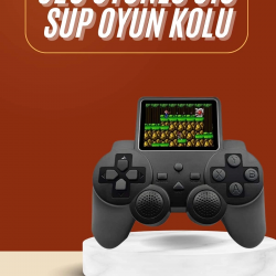 Mey İthalat® Yeni Nesil Mini Atari 520 Retro Oyunlu S10 El Atarisi Video Oyun Konsolu