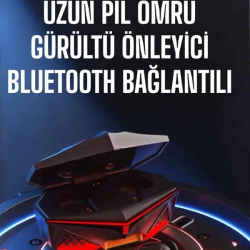 Mey İthalat® Yeni Nesil Oyuncu Kulaklığı Gürültü Önleyici Uzun Pil Ömrü Bluetooth Bağlantılı