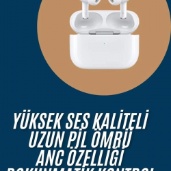 Mey İthalat® Yeni Nesil Pro Bluetooth Kulaklık Android ve İOS Uyumlu Dokunmatik Kontrol