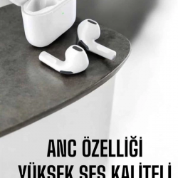 Mey İthalat® Yeni Nesil Pro Bluetooth Kulaklık Uzun Pil Ömrü Beyaz