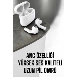 Mey İthalat® Yeni Nesil Pro Bluetooth Kulaklık Uzun Pil Ömrü Beyaz