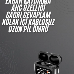 Mey İthalat® Yeni Nesil Pro Ekranlı Bluetooth Kulaklık 5.0 Bluetooth