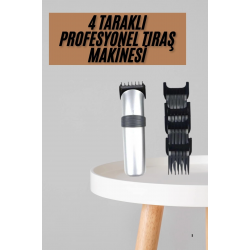 Mey İthalat® Yeni Nesil Profesyonel Şarjlı Saç Sakal Tıraş Makinesi Ayarlanabilir 4 Taraklı