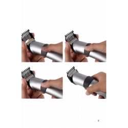 Mey İthalat® Yeni Nesil Profesyonel Şarjlı Saç Sakal Tıraş Makinesi Ayarlanabilir 4 Taraklı