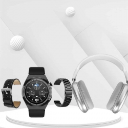 Mey İthalat® Yeni Nesil Sesli Görüşme Akıllı Saat ve Powerbank Çoklu Şarj Girişli Bluetooth Kulaklık Nabız Ölçer
