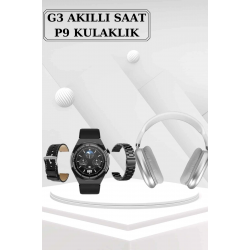 Mey İthalat® Yeni Nesil Sesli Görüşme Akıllı Saat ve Powerbank Çoklu Şarj Girişli Bluetooth Kulaklık Nabız Ölçer