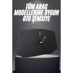 Mey İthalat® Yeni Nesil Tüm Araç Modellerine Uygun Oto Şemsiye Katlanabilir UV Işınlarına Karşı