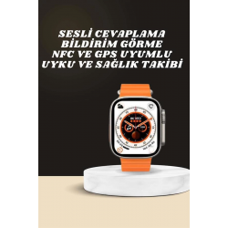 Mey İthalat® Yeni Nesil Ultra Akıllı Saat Adımsayar Uyku Takibi Nabız Sensörü