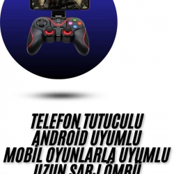 Mey İthalat® Yeni Nesil X3 Gamepad Android Uyumlu Telefon Tutucu Özellikli Joystick
