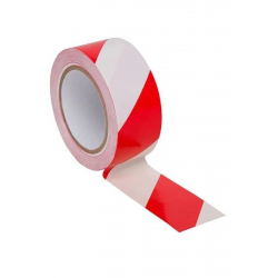 Mey İthalat® Yer İşaretleme Bandı Kırmızı Beyaz 50 mm 30 Metre