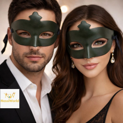 Mey İthalat® Yeşil Gizemli Masquerade Maskesi