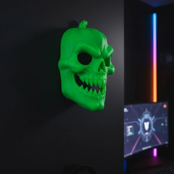 Mey İthalat® Yeşil Korku Temalı Maske Cadılar Bayramı Dekor