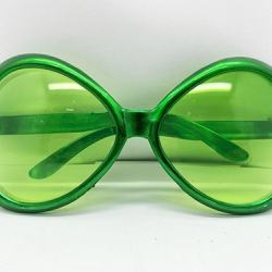 Mey İthalat® Yeşil Renk Yeşilçam Nostalji 80li Yıllar 90lı Yıllar Parti Gözlüğü  7x16 cm