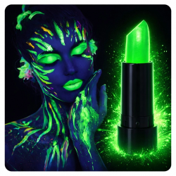 Mey İthalat® Yeşil Ruj – Karanlıkta Parlayan Makyaj Boyası