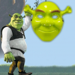 Mey İthalat® Yeşil Shrek Maskesi 21x25 cm