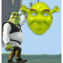 Mey İthalat® Yeşil Shrek Maskesi 21x25 cm