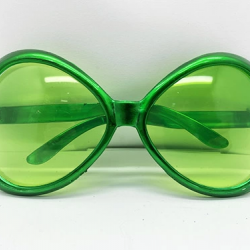 Mey İthalat® Yeşilçam Temalı Parti Gözlüğü Yeşil Renk 7x16 cm