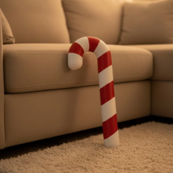 Mey İthalat® Yılbaşı Temalı Dekoratif Şeker Biblo Sıcak Salon Aksesuarı 13x34 cm