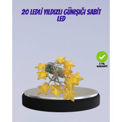 Mey İthalat® Yıldız Figürlü Led Şerit Işık 5m İç Mekan Dekor Aydınlatma