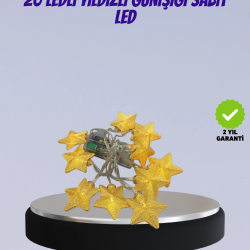 Mey İthalat® Yıldız Figürlü Led Şerit Işık 5m İç Mekan Dekor Aydınlatma