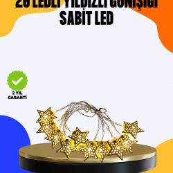 Mey İthalat® Yıldız Led Işık 5 Metre Dekoratif Aydınlatma Günışığı