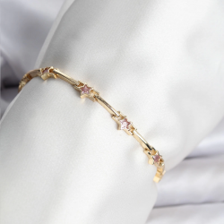 Mey İthalat® Yıldız Model Gold Renk Pirinç Bileklik