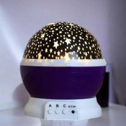 Mey İthalat® Yıldızlı Gökyüzü Projeksiyon Gece Lambası Hareketli Işık Şovu