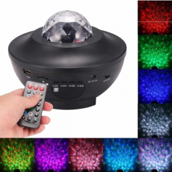 Mey İthalat® Yıldızlı gökyüzü Projektörü Uzaktan kumandalı Çocuklara Özel Şarjlı