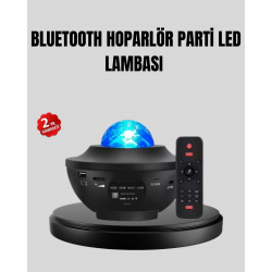 Mey İthalat® Yıldızlı Projektör Galaxy Efektli Ayarlanabilir Renkli Atmosfer Lambası