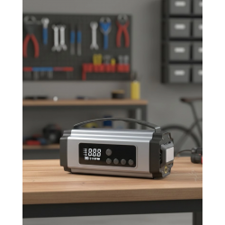 Mey İthalat® Yolda Kalmaya Son Dijital Ekranlı Akü Takviye ve Hava Kompresörü Çok Fonksiyonlu Acil Güç Ünitesi