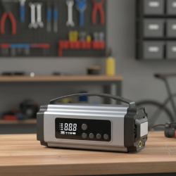 Mey İthalat® Yolda Kalmaya Son Dijital Ekranlı Akü Takviye ve Hava Kompresörü Çok Fonksiyonlu Acil Güç Ünitesi