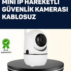 Mey İthalat® Yüksek Çözünürlüklü Hareket Takipli Kablosuz Güvenlik Kamerası – 1080P, Gece Görüşlü